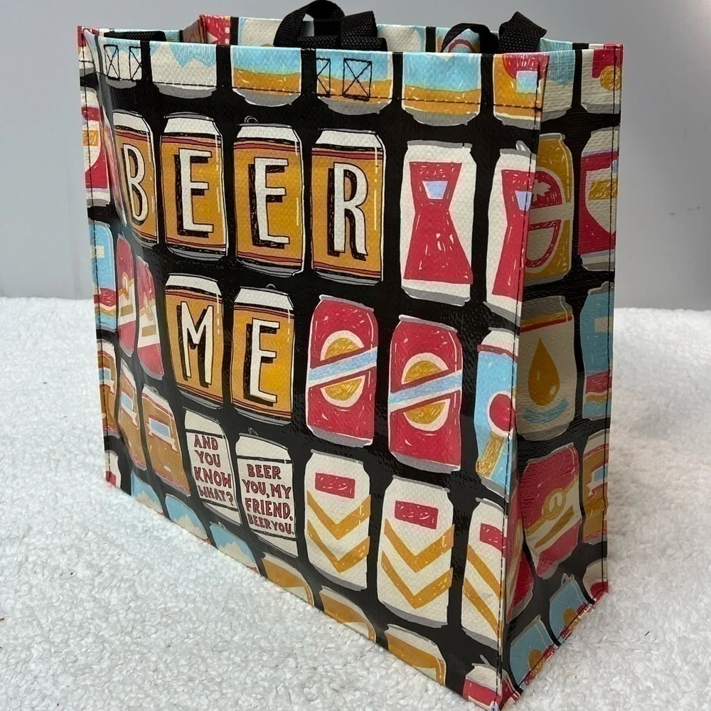 Blue Q "BEER ME" Shopper Tote Bag - Picture 2 of 7